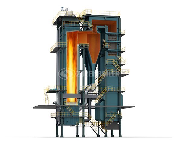 DHX coal-fired CFB (circulating fluidized bed) hot water boiler